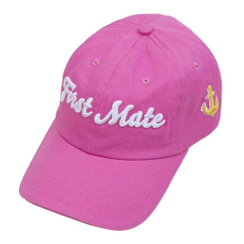 NWT Pink First Mate Boating Baseball Cap